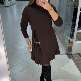 Linares Pleated A-Line Dress