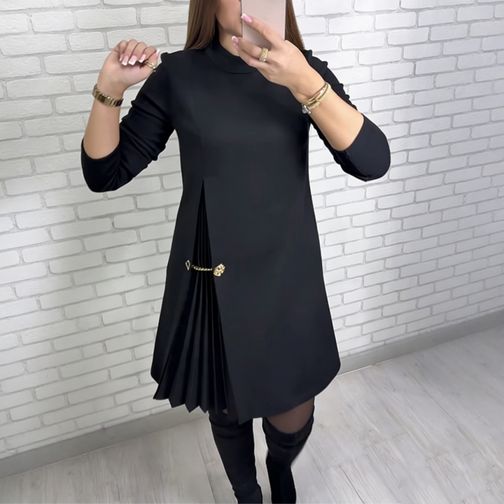 Linares Pleated A-Line Dress