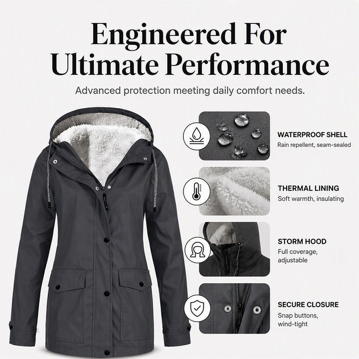 Leni Lined Hooded Jacket