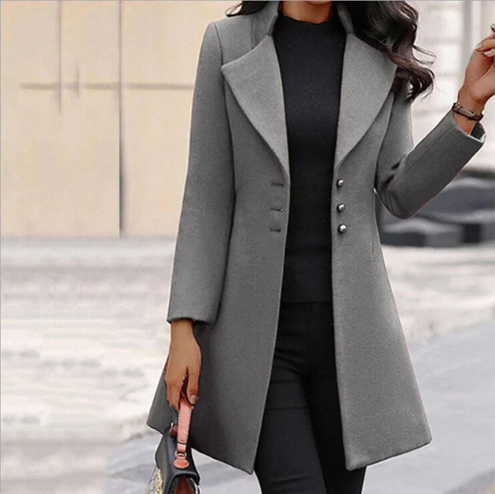 Clara Belted Button Trench Coat
