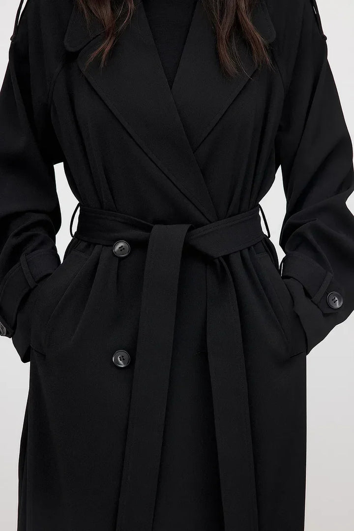 Clara Longline Double-Breasted Trench Coat