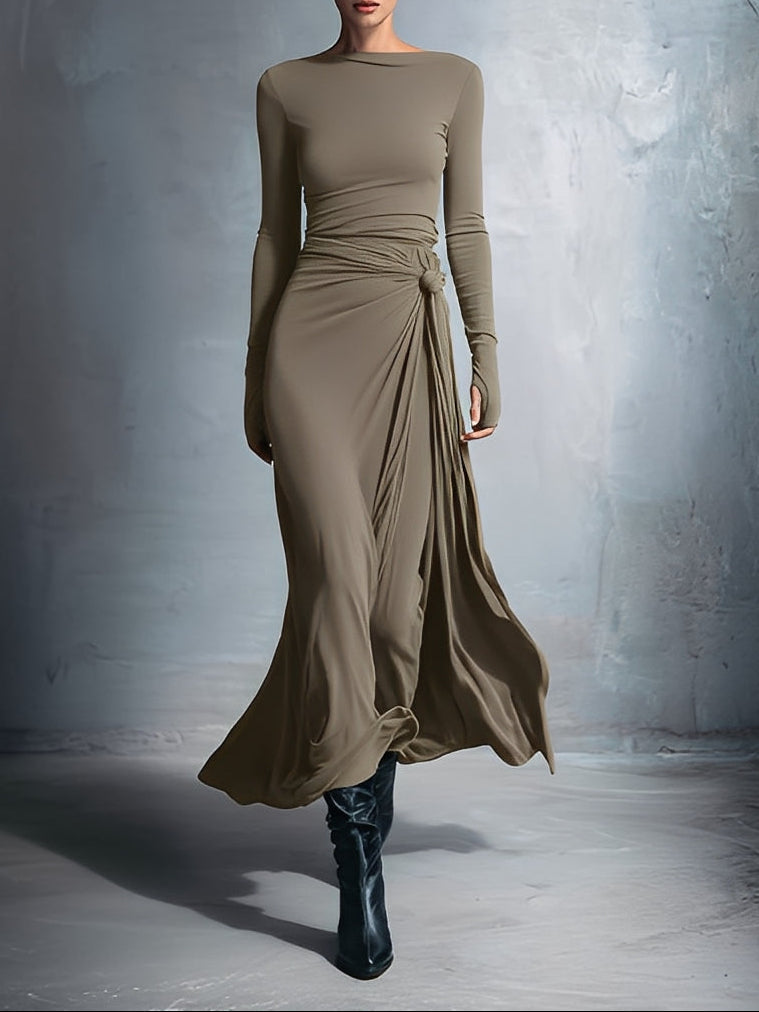 Nerissa Side Knot Maxi Dress