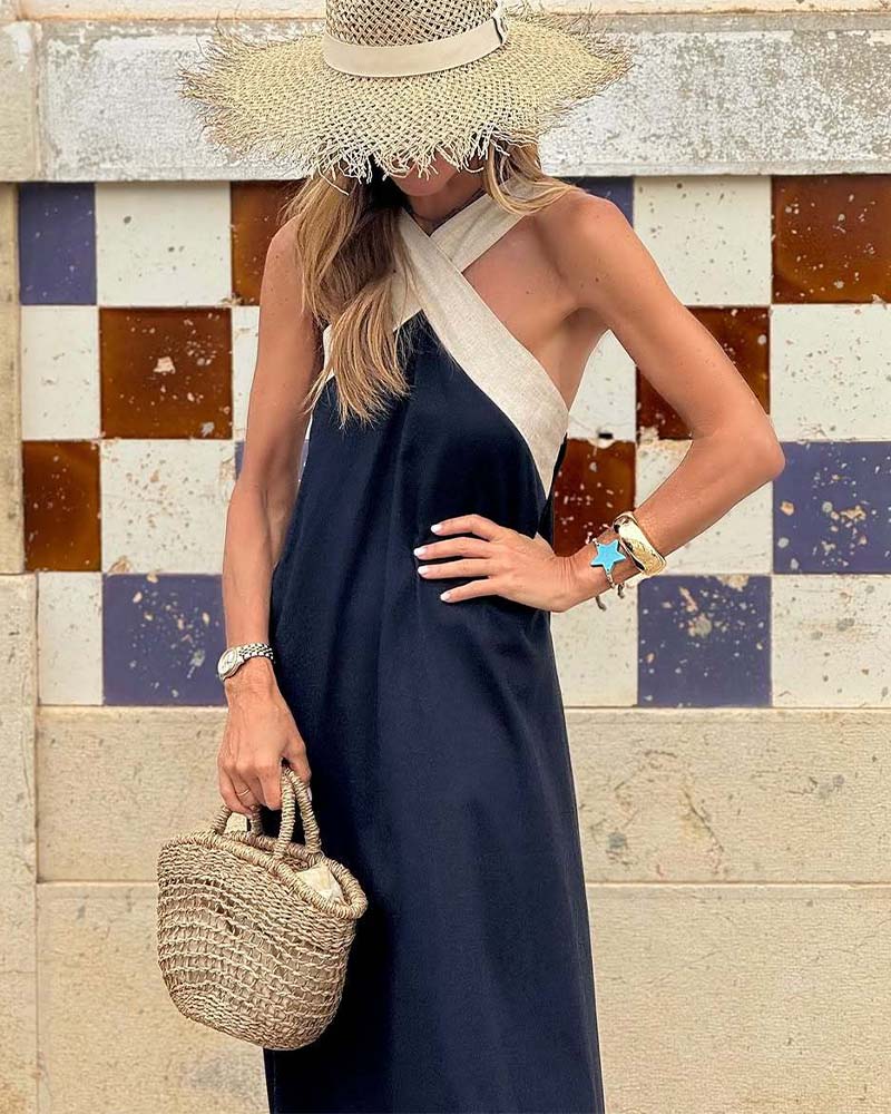 Martina Sleeveless Printed Dress