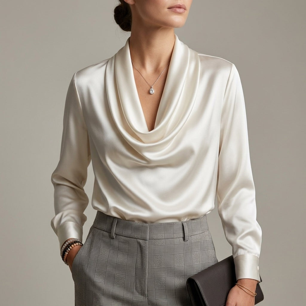 Valencio Cowl Neck Blouse