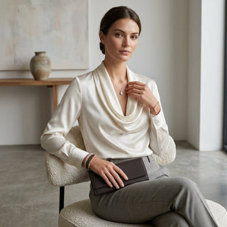 Valencio Cowl Neck Blouse