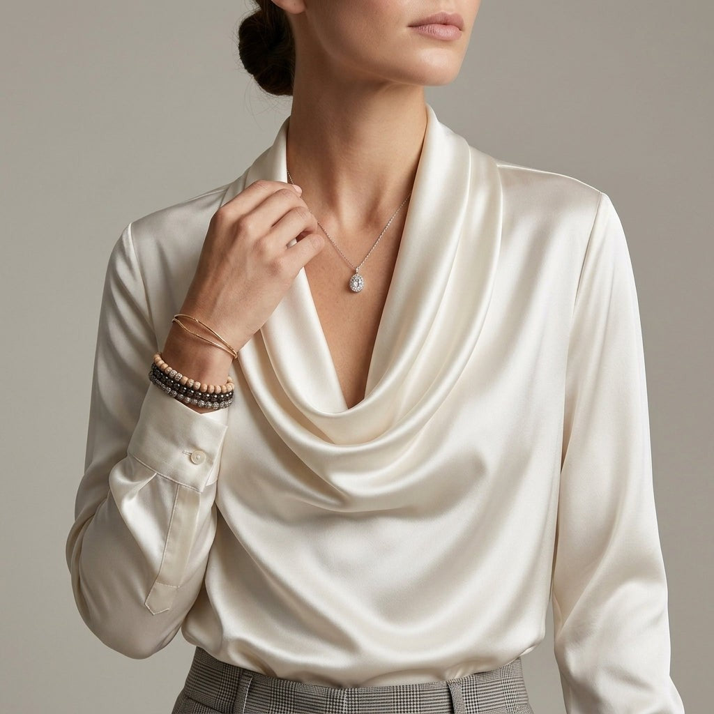 Valencio Cowl Neck Blouse