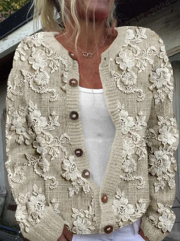 Cardigan élégant Zita Floral