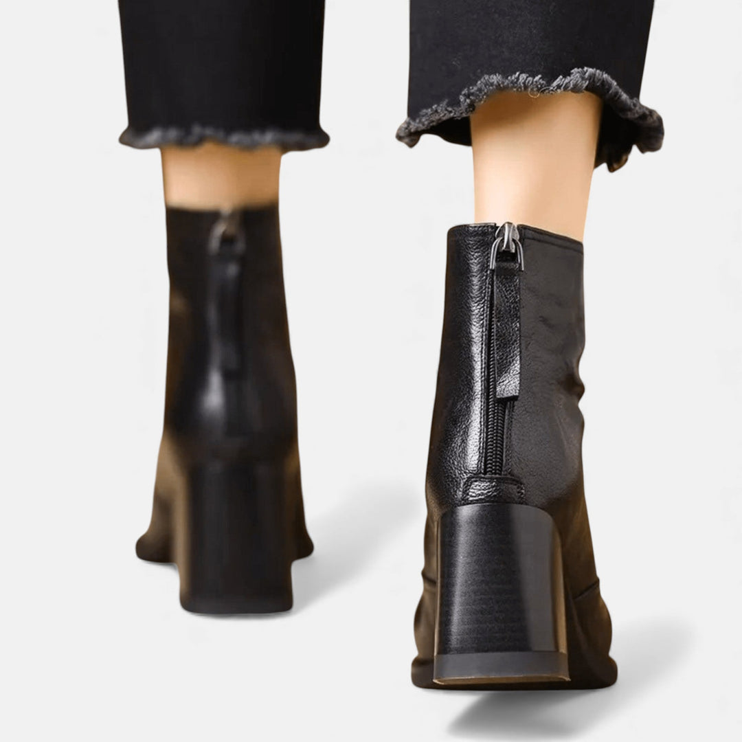 Orla Mid Heel Ankle Boots
