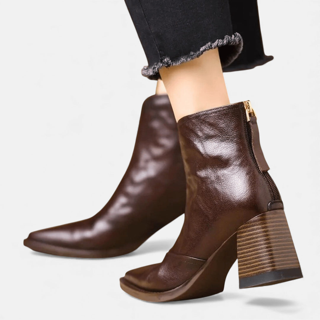 Orla Mid Heel Ankle Boots