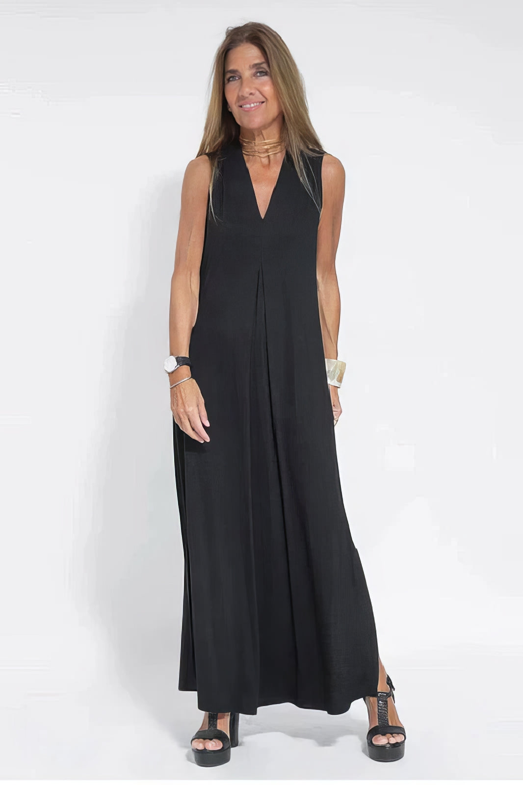 Ava Elegant Maxi Dress with Cardigan
