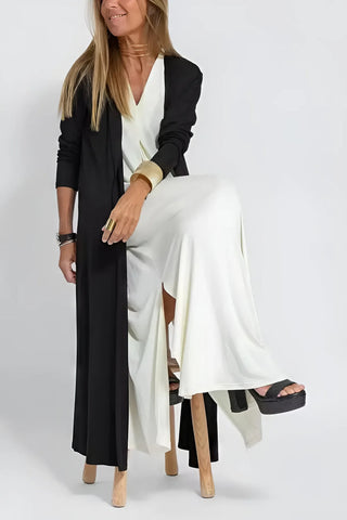 Meredith Elegant Dress & Cardigan Set