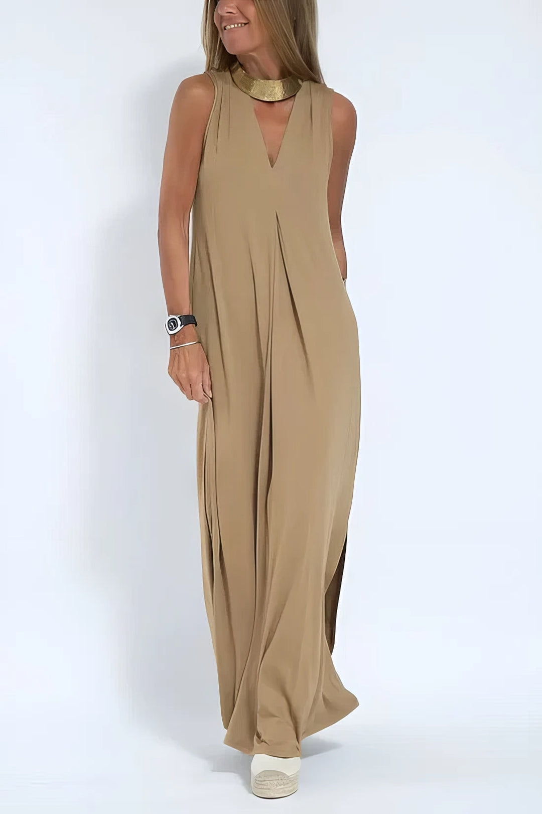 Ava Elegant Maxi Dress with Cardigan