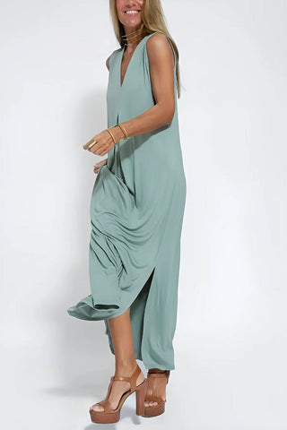 Ava Elegant Maxi Dress with Cardigan