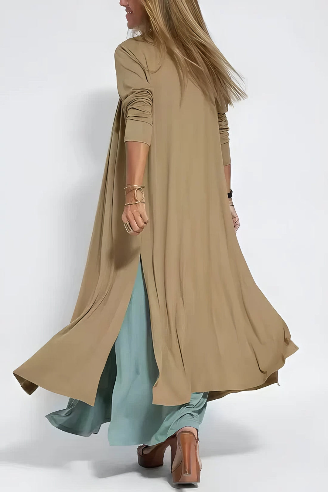 Meredith Elegant Dress & Cardigan Set