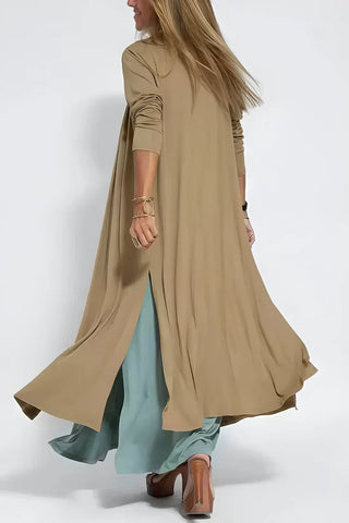 Meredith Elegant Dress & Cardigan Set